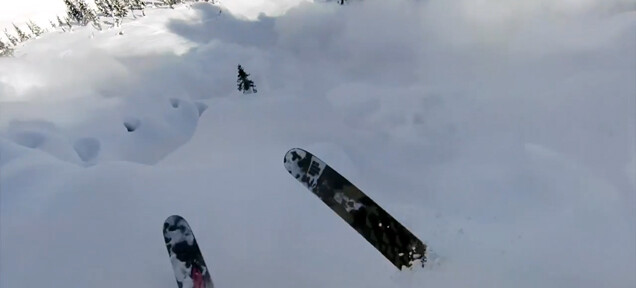 Avalanche hits skier in scary helmet cam video