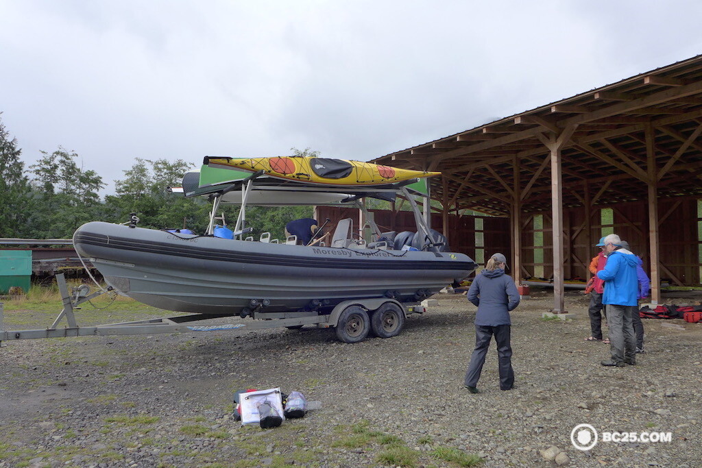 Loading up the Zodiac for some Gwaii Haanas action. 