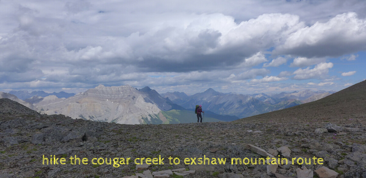 The Cougar Creek to Exshaw mountain route